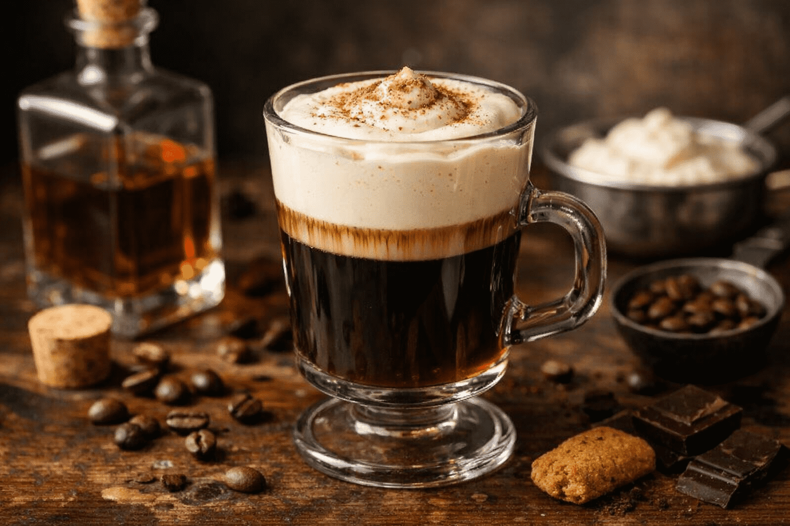 Receta Kiss of Fire café: cóctel de café caliente con chispa