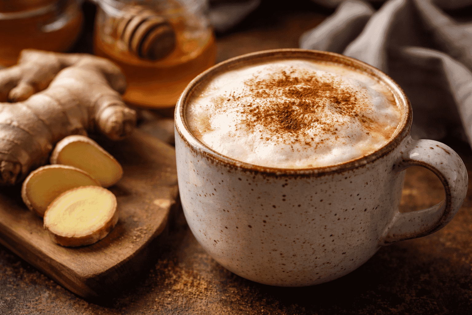 Cappuccino de jengibre: ¡café con un toque extra!