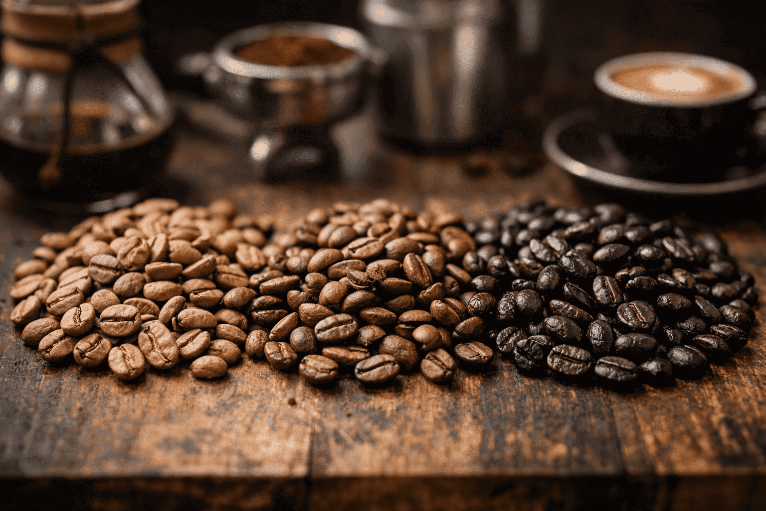 ¿Cuál es la diferencia entre light, medium y dark roast?