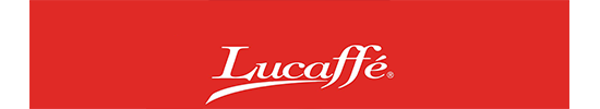 Een afbeelding van het logo van Lucaffé koffiebonen.
